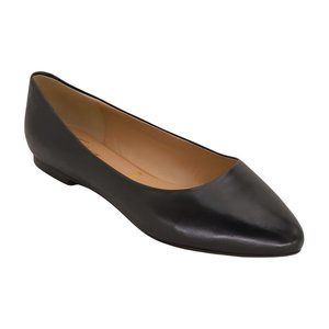 Trotters Womens Estee Ballet Flat, Black, Size 7 Wide